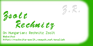 zsolt rechnitz business card